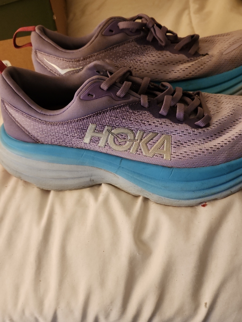 HOKA Lavender and Blue Women's Running Sneakers